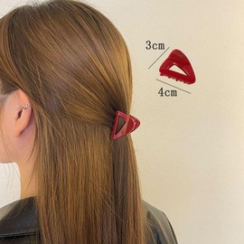 Mini Hair Clip, Set of 3, Securely Wrap, Simple, Women's, Small, Triangular, Hair Clip, Hair Accessory, Half Up, Hair Ornament, Simple, Elegant, Mature Style, Everyday Use, Office, Stylish, Gentle (1