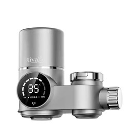 Faucet Mount Water Filter- Smart LED Display | Advanced UV Blue Light Purification Indicator | Reduce Lead Chlorine | Tap Water Purifier Fits Standard Faucets - Includes 1 Filte