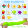 Cuackamily 16 Piece Mochi Squishy Toys Set, Mini Kawaii Food