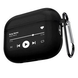 Airpods Pro 2 Case (2023/2022 Model), Stylish, Simple, Cool, Music, Creative Design, AirPods Pro 2nd Generation Case, Air Pods Pro 2nd Generation Cover, Carabiner Included, 2022/2023 Release, For