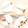 Mozeat Lens 5 Pcs Professional Fan Paint Brushes Set for