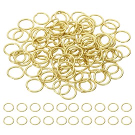 PATIKIL 14mm Open Jump Rings, 100Pcs Solid Copper Round Ring Charm Loops Connectors for Jewelry Making Crystal Garland Necklaces Earrings Keychains Craft DIY, Copper