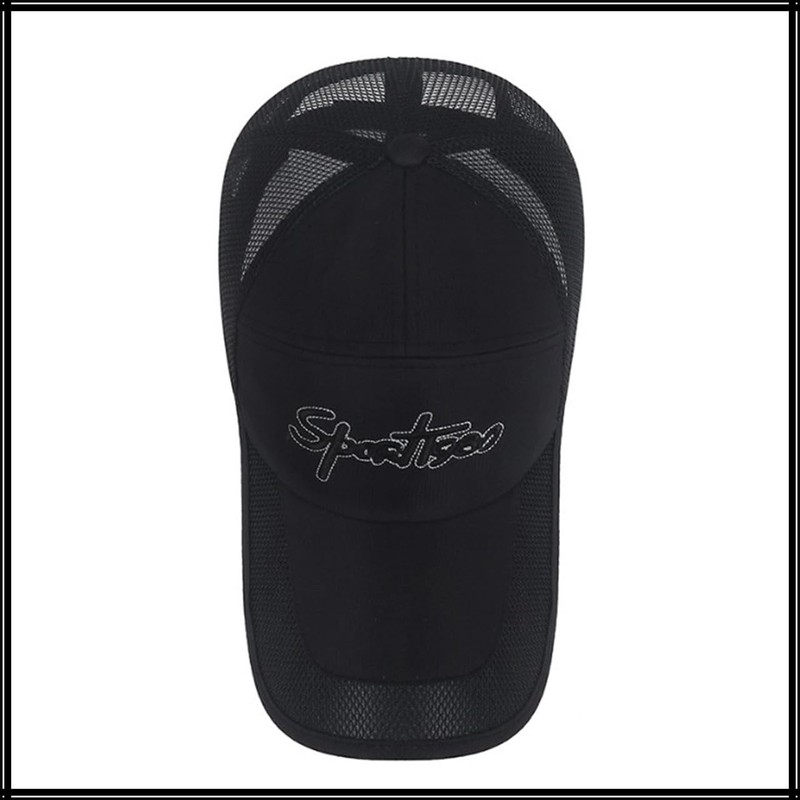 White Fang CA796 Plain Brim Mesh Cap, Hat, Outdoor, Fishing,