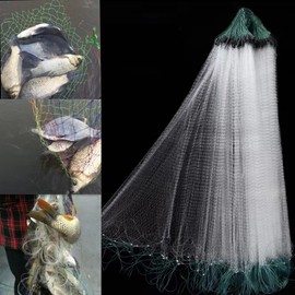 LetCart Casting Net for Fishing, 1 m x 20 m Fish Net Pull Net for Fishing, Fishing Net, Fishing Accessories, Trawl Net for Fishing, Fishing Net for Flat Lakes and Ponds