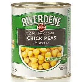 Riverdene - Tinned Chick Peas - 800gm (6)