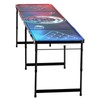 VEVOR 8 Foot Portable Pong Table, LED Lights, Foldable Tailgate