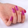 ROFIBUT Purple Press on Nails Medium Square Fake Nails Full