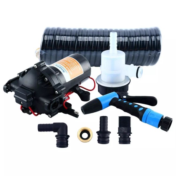 Amarine Made 12V 70 PSI Washdown Pump 5.0 GPM Deck