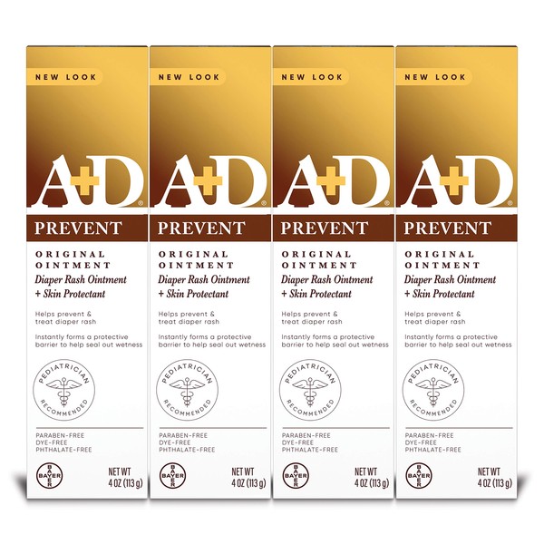 A+D Original Diaper Rash Ointment, Baby Skin Protectant With Lanolin