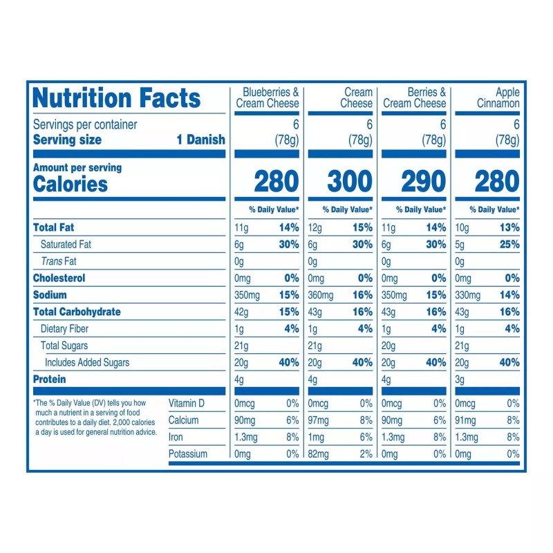 Hostess Variety Pack Danish, 2.75 oz., 24 ct.