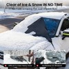 REEVAA Upgraded Car Windshield Cover for Ice & Snow [All-Weather