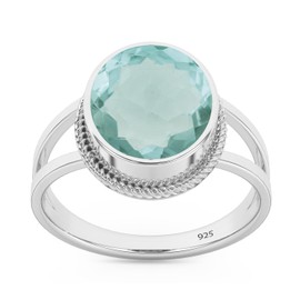 Sterling Silver 925 Ring For Womens Aquamarine Ring Sterling Silver Statement Ring March Birthstone Oval Gemstone Ring