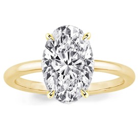 RURULUYA 3.5CT Elongated Oval Cut Engagement Rings for Women,Simulated Diamond Promise Ring,925 Sterling Silver 18K Yellow Gold Plated Ring