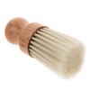 Mikinona Barber Hair Brush Face Cleaning Brush Wooden Handle Professional