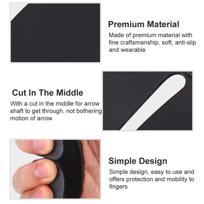 Weiyiroty Soft Archery Finger Guard, Bow Finger Guard, Archery Accessory