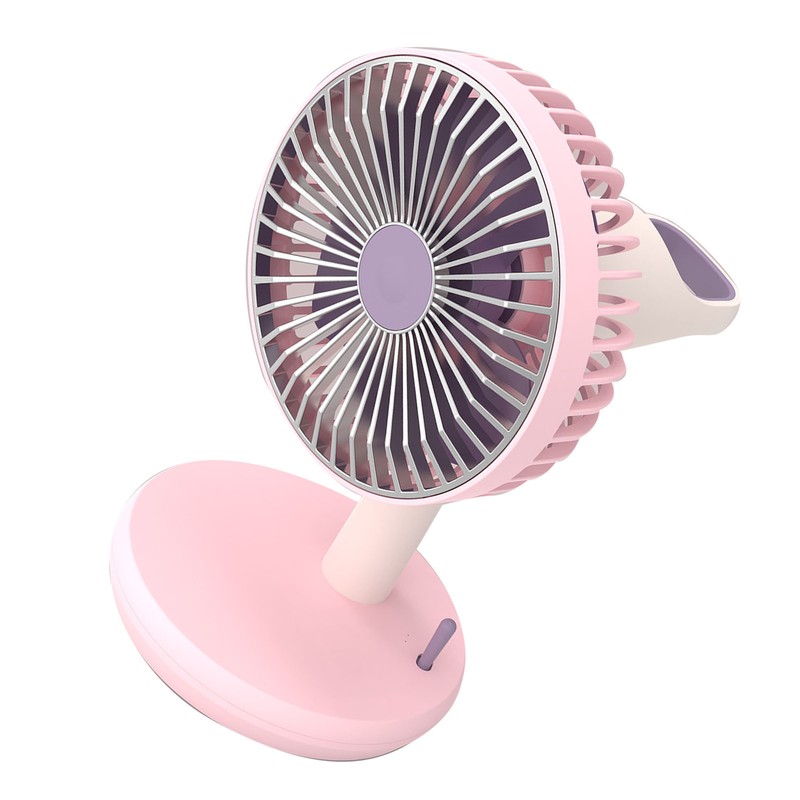 Desk Fan 3 Speed USB Charging Simple 1200mAh Quiet Portable