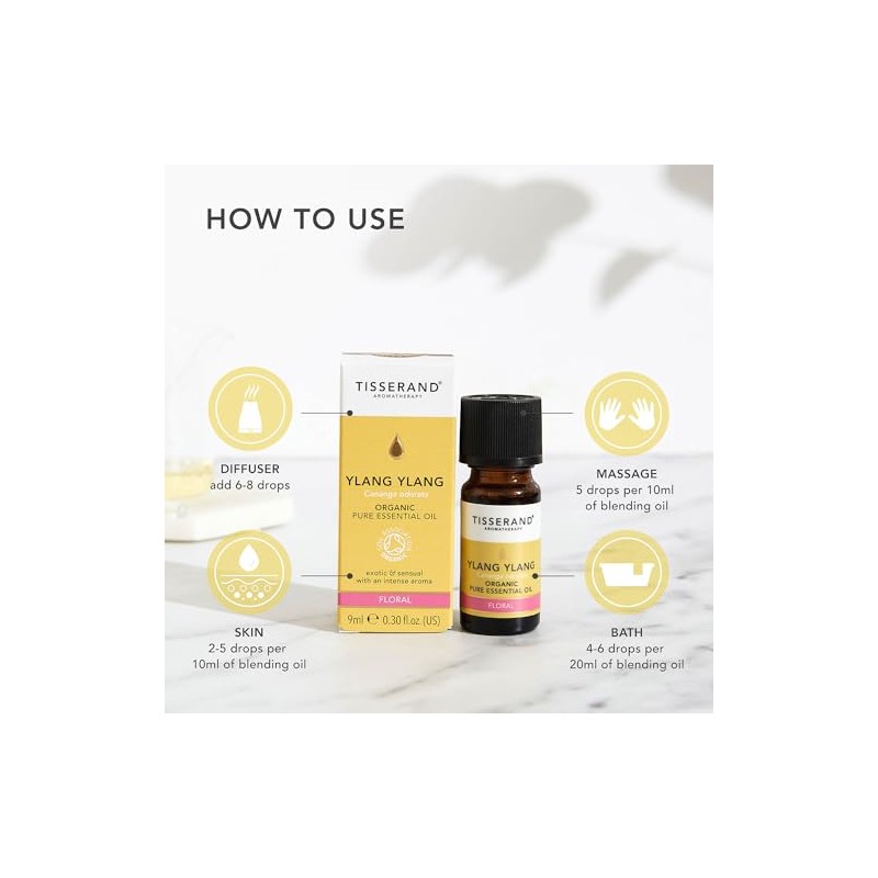 Tisserand Aromatherapy Tisserand - Organic Pure Essential Oil - Ylang