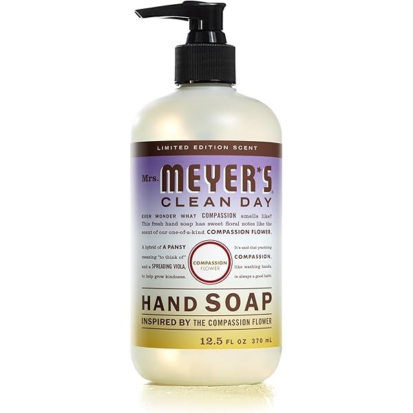 MRS. MEYER'S CLEAN DAY Hand Soap, Compassion Flower, Made with