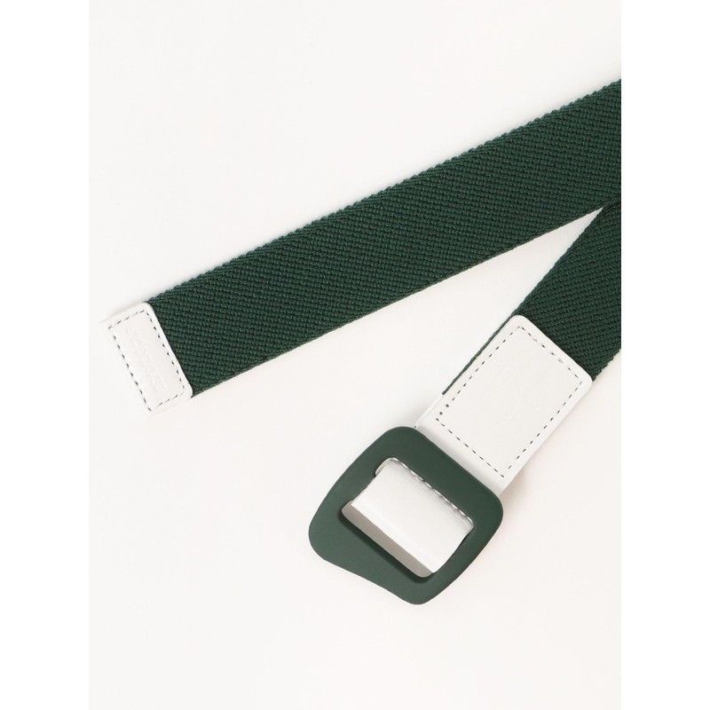 Beams Golf Campus Belt (Men) Aluminum Buckle Tape Belt, green