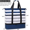 JIANYA Beach Bag Women Waterproof Sandproof Beach Tote Bags with