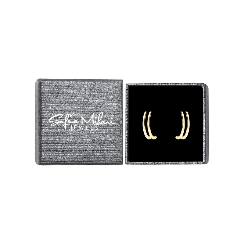 SOFIA MILANI - Women's Earrings 925 Silver - Double Stud