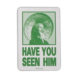 Powell Peralta Animal Chin HAVE YOU SEEN HIM Skateboard Sticker GREEN by Powell-Peralta