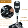Temzzer Push Button Gear Stick Knob Weighted Shifter Lever Handle