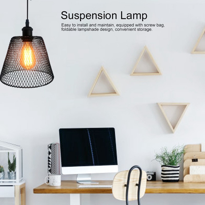 Wrought Iron Pendant Light Nordic Innovative LED Hanging Lamp Living
