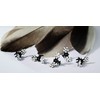 Rhinestone Hair Clips (Pack of 10, Crystal)