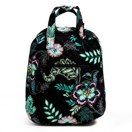 Vera Bradley Women's Cotton Mini Totepack Backpack, Island Garden - Recycled Cotton, One Size