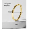 Tivleed Gold Hoop Earrings for Women | 30mm Round Lightweight