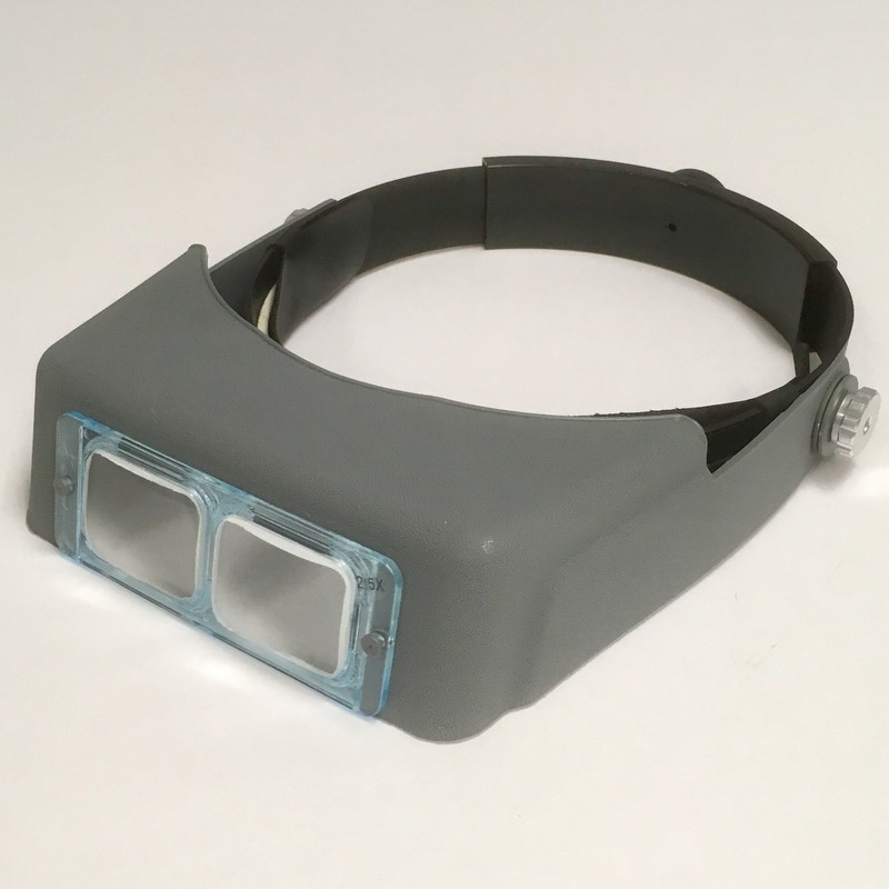 Headband Magnifier, Binocular Magnifying Visor with Glass Lens Set