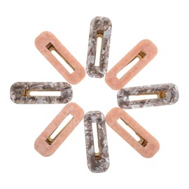 Vaguelly 8pcs Acetate Rectangular Duckbill Hair Clips Lightweight Alligator Hair Pins for Women and Secure Grip Styling Barrettes for Various Hairstyles