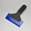 Braintec PRO-TINT Blue Squeegee 4.9 inches (125 mm) + Aluminum Handle (Short) for Film Application Hard Draining Squeegee for Car Film #PT BlueSquge 125mm + Almi hd(S)#