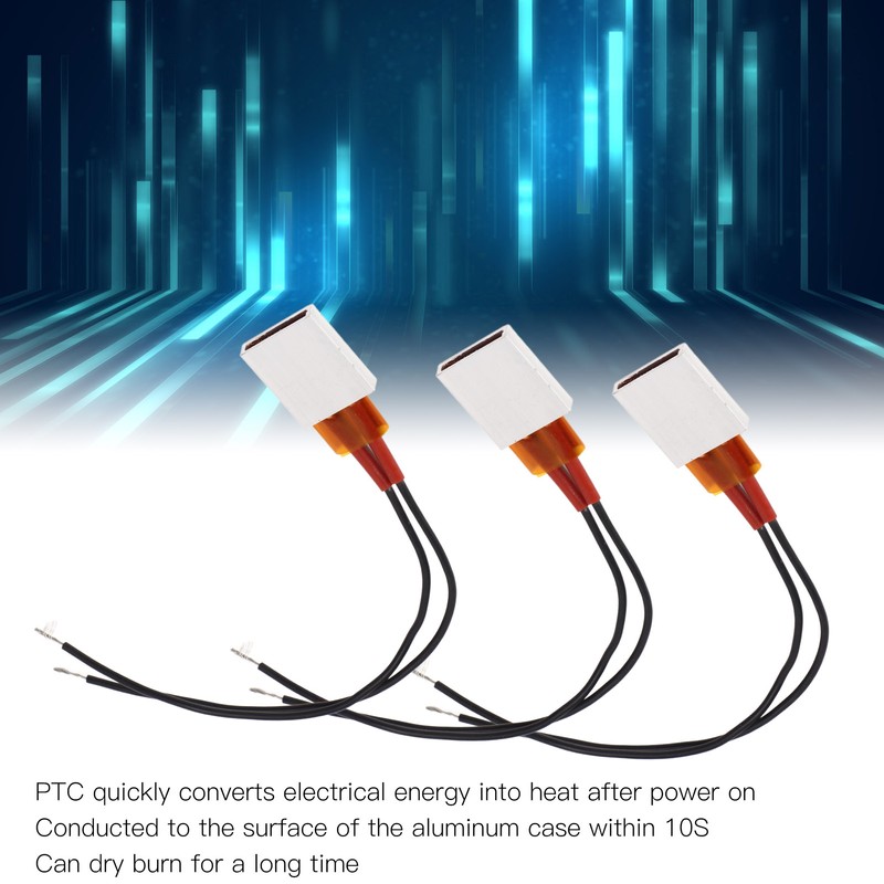 5Pcs PTC Heater Plate Ceramic Thermostatic Aluminum PTC Heating Element