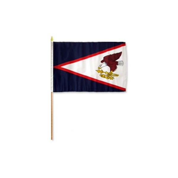 12x18 inch American Samoa flag mounted on a 24 inch