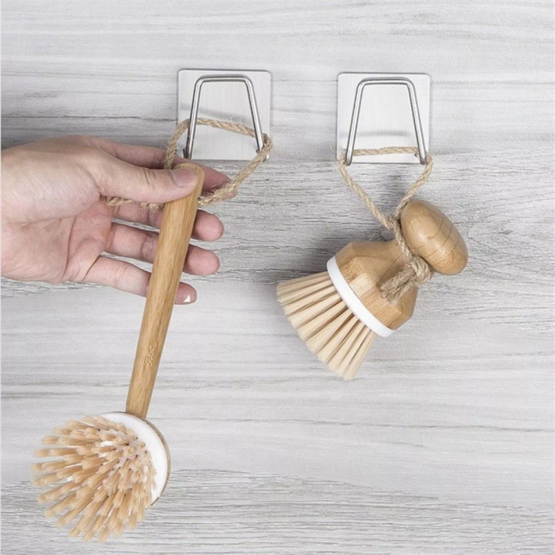 Veraly Set 2 Soportes Porta Esponja Lavabo Cocina Fregadero Acero