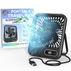 Small Travel Fan For Sleeping, USB-C Rechargeable Battery Powered Personal