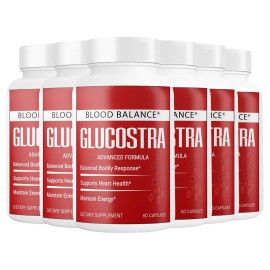 Unbranded ( 6 Pack ) Glucostra - Advanced Blood Health Support Formula for Balanced Levels