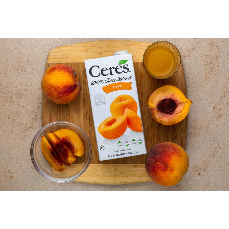 Ceres 100% All Natural Pure Fruit Juice Blend, Peach -