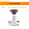 1/8 1/4 1/2 Inch NPT Needle Valves 304 Stainless Steel