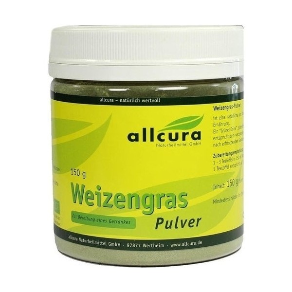 Allcura Wheat Grass Powder Organic 150 g