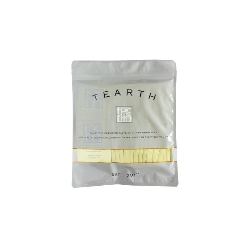 TEARTH Herbal Tea Lemon Ginger Tea Bags Individually Packaged 28