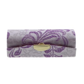 Lavender Lipstick Case with Brocade Design