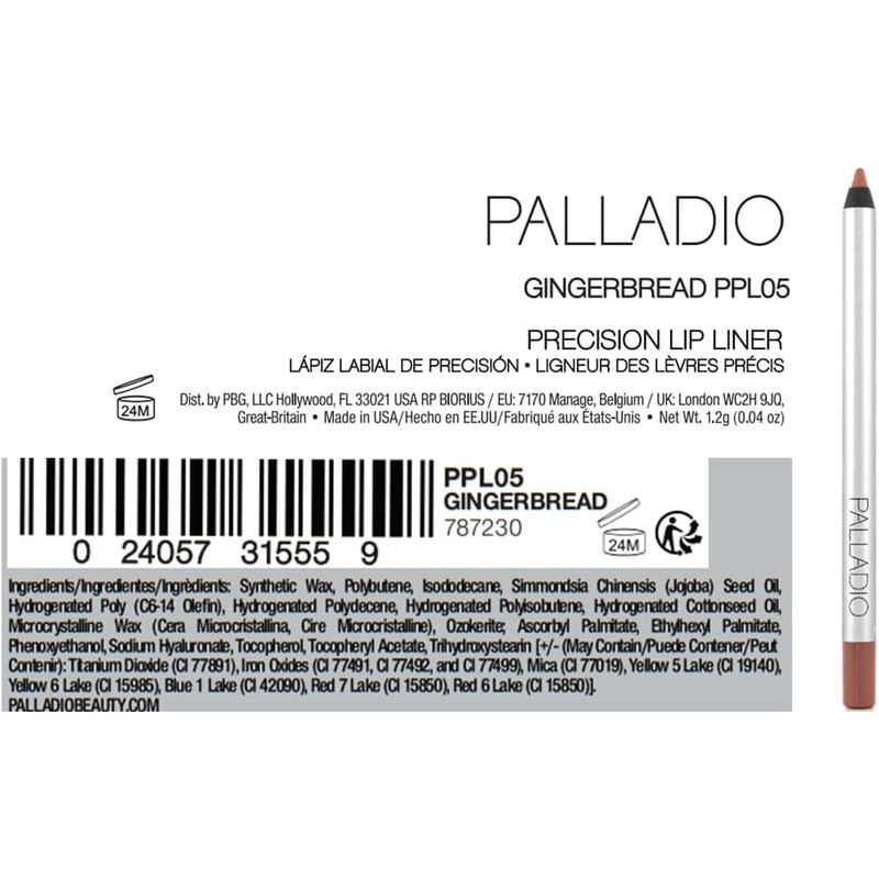 Palladio Delineador de Labios de Precisión, Gingerbread