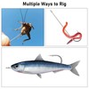 Dr.Fish 100 Pack Aberdeen Hooks Freshwater Fishing Hooks, Extra Long