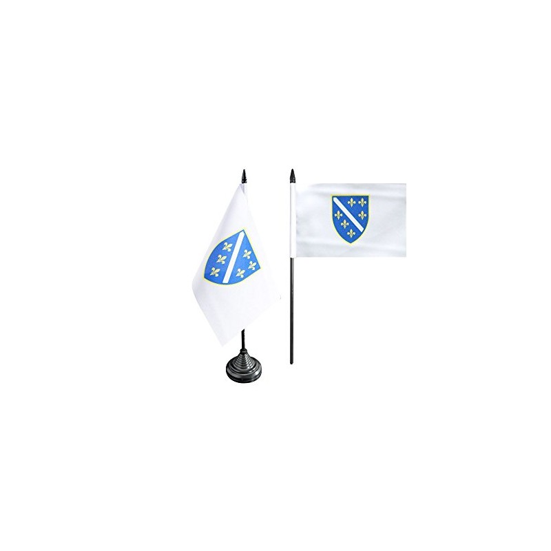 Flaggenfritze Table Flag Bosnia Old 1992-1998 + Free Sticker