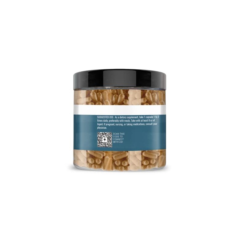 Earthborn Elements Resveratrol 200 Capsules, Pure & Undiluted, No Additives
