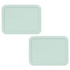 Pyrex 7210-PC 3 Cup Muddy Aqua Food Storage Replacement Lids