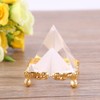 Walfront Crystal Pyramids Figurine, Egyptian Pyramids Figurine Statue Model with